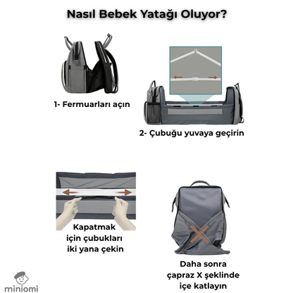 Yatak Olabilen Bebek Uyku Çantası